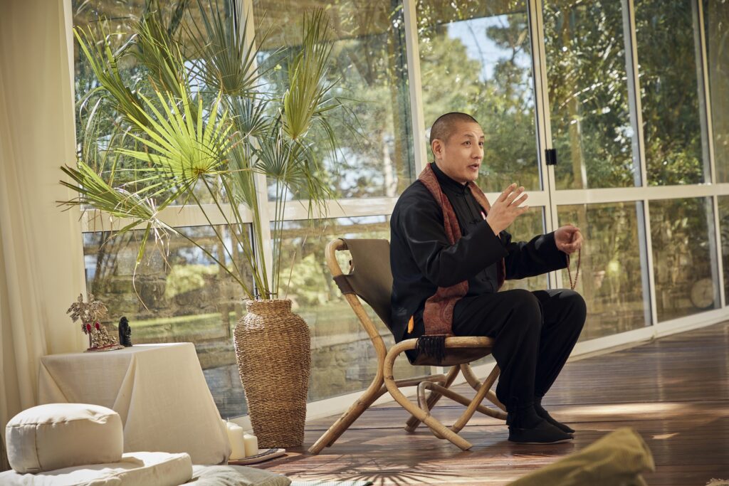 Tulku Lobsang Rinpoche teaches a class at Datu Wellness Retreat